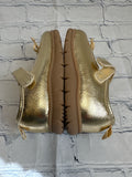 Size 4 Girl's Gold Carters Shoe