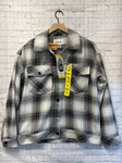 Size Small Ladies White Plaid Jacket