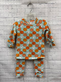 Size 2T Boy's Blue Print Little Ones Shop PJ Set