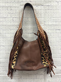 Ladies Tan Animal Print Purse