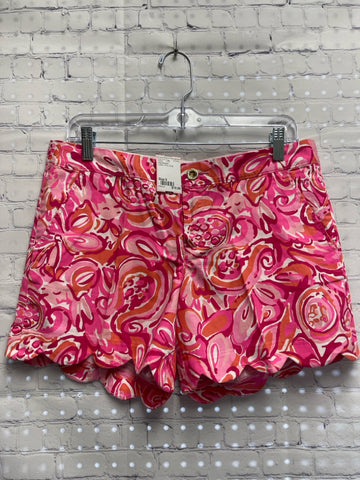 Size 6 Ladies Pink Floral Lilly Pulitzer Shorts
