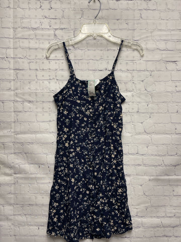Size 8 Girl's Blue Floral Gap Tank Dress
