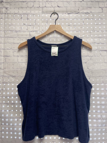 Size X-Large Ladies Blue Terry cloth A NEW DAY Tank Top