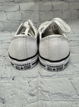 Size 6.5 Ladies White Leather Converse Tennis Shoe