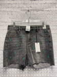 Size X-Large Ladies Gray DISTRESSED Judy Blue Shorts