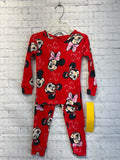 Size 3t Girl's Red Print Disney PJ Set