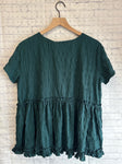 Size Small Ladies Green Entro Blouse