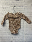 Size 12-18 Months Girl's Tan Animal Print Old Navy Onesie