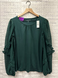 Size Medium Ladies Green Loft Blouse