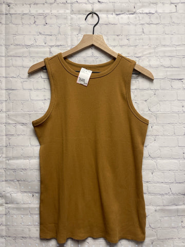 Size Large Ladies Brown Ribbed Nine West Tank Top
