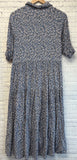 Size Medium Ladies Blue Floral Dress