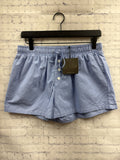 Size Small Ladies Blue Gingham PJ Shorts
