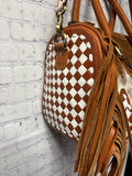 Ladies Brown Cow Purse