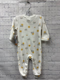 Size 3-6 months Unisex White Print Sleeper