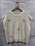 Size Large Ladies White Top