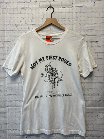 Size Medium Ladies White CANVAS Top