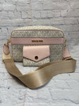 Ladies White Print Michael Kors Purse