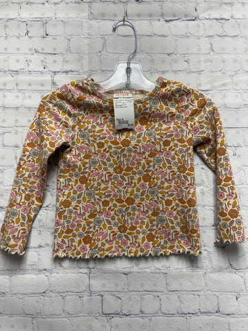 Size 3t Girl's Cream Print Cat & Jack Top