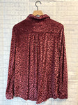 Size XL Ladies Purple Animal Print Umgee Blouse