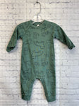 Size 6 months Boy's Green Print Carters Sleeper