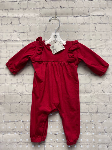 Size 0-3 Months Girl's Red Jumpsuit