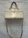 Size Medium Ladies Tan Print Michael Kors Purse