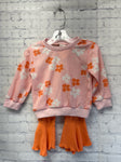 Size 9-12 MO Girl's Pink Floral Pantset