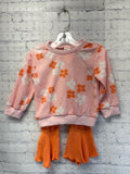 Size 9-12 MO Girl's Pink Floral Pantset
