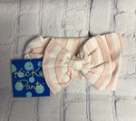 Girl's Pink Stripe Kic Kee Pants Headband