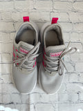 Size 4 Girl's Gray Adidas Tennis Shoe
