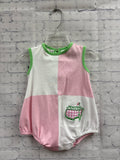 Size 3-6 months Girl's Pink Checked Onesie