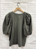 Size Medium Ladies Green Madewell Top