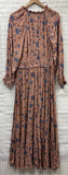 Size Large Ladies Pink Floral EASEL Dress