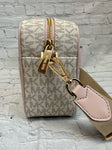 Ladies White Print Michael Kors Purse