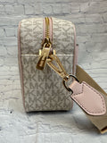 Ladies White Print Michael Kors Purse