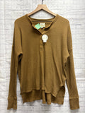 Size Small Ladies Brown Waffle Aerie Top