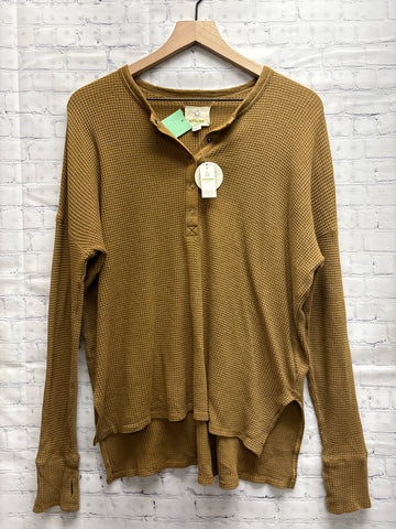 Size Small Ladies Brown Waffle Aerie Top