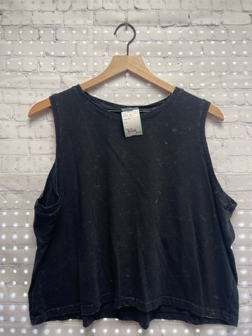 Size 1X Ladies Black Tank Top