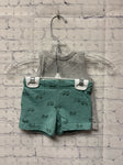 Size 0-3 Months Boy's Gray Carters Short Set