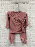 Size 0-3 Months Girl's Pink Posh Peanut Pantset