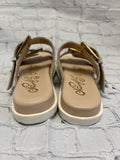 Size 6 Ladies White Cow Sandal