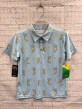 Size 6-8 Boy's Blue Print Top