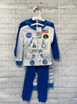 Size 12 Months Boy's Blue Print PJ Set