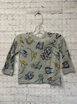 Size 12-18 Months Boy's Gray Print Baby Gap Top