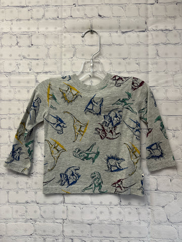 Size 12-18 Months Boy's Gray Print Baby Gap Top