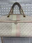 Size Medium Ladies Tan Print Michael Kors Purse