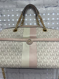 Size Medium Ladies Tan Print Michael Kors Purse