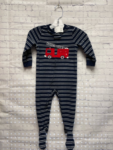 Size 18 Months Boy's Blue Stripe Carters Sleeper