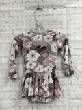 Size 6-12 months Girl's Purple Floral Posh Peanut Onesie