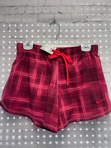 Size Small Ladies Pink Plaid Nike Workout Shorts